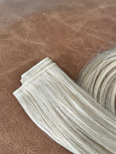 Load image into Gallery viewer, Champagne hybrid weft close-up of the top seam