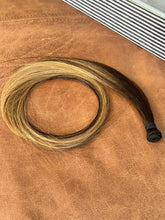 Load image into Gallery viewer, Kallee hand tied hair weft in an angled full product view
