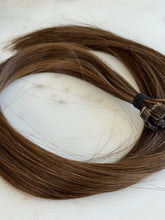 Load image into Gallery viewer, Sasha K-tip 18-inch hair extensions, brunette color detail